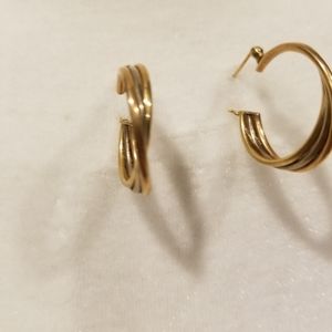 Gold hoop earrings